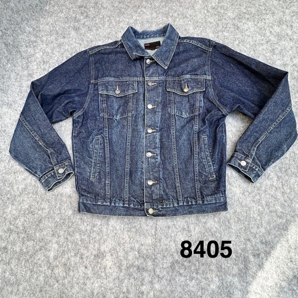 R.F.S Jeans Other - R.F.S Jeans Mens Medium Dark Wash Denim Trucker Jacket Indigo Cotton
